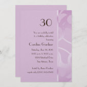 任意の数の誕生日招待状アールデコ 招待状 (正面/裏面)