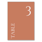 任意の数ミニマルテラ結婚コッタのテーブル番号 テーブルナンバー (裏面)