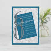 任意の数値誕生日任意の色（レース付き） 招待状 (スタンド正面)