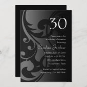 任意の数値誕生日招待状 コンテンポラリー 招待状 (正面/裏面)