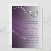 任意の数値誕生日招待状 招待状 (正面)