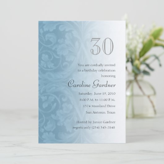 任意の数値誕生日招待状 招待状 (スタンド正面)