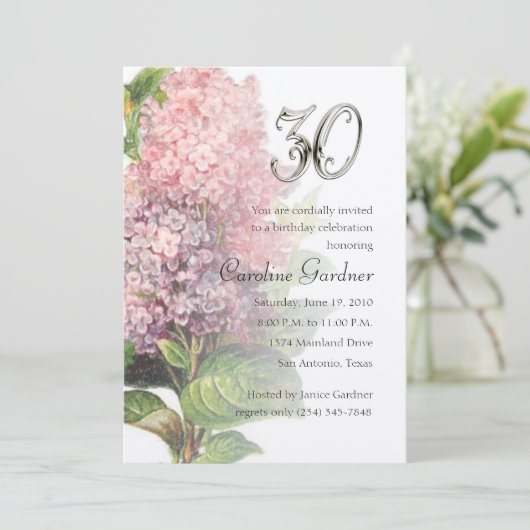 任意の数値誕生日招待状 招待状 (スタンド正面)