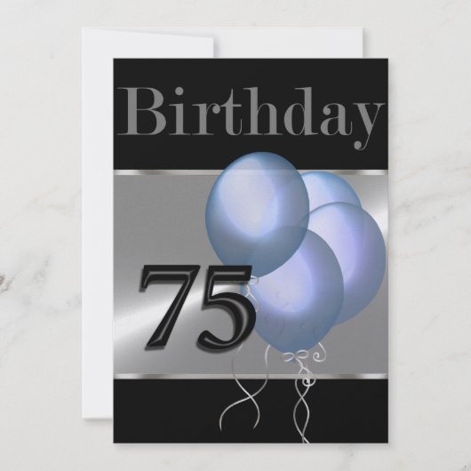 任意の数値誕生日招待状 招待状 (正面)