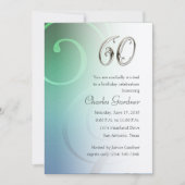 任意の数値誕生日 招待状 (正面)