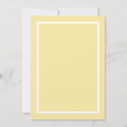 任意の数誕生日黄色ひまわり 招待状 (裏面)