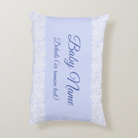 任意の文字おばあちゃんestおばあちゃん赤ちゃんブルーを変更 アクセントクッション (裏面(縦))