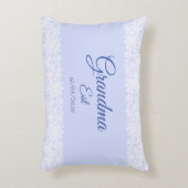 任意の文字おばあちゃんestおばあちゃん赤ちゃんブルーを変更 アクセントクッション (正面(垂直))