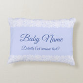 任意の文字おばあちゃんestおばあちゃん赤ちゃんブルーを変更 アクセントクッション (裏面)