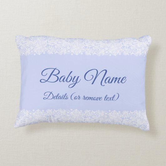 任意の文字おばあちゃんestおばあちゃん赤ちゃんブルーを変更 アクセントクッション (裏面)