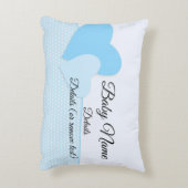 任意の文字おばあちゃんestおばあちゃん赤ちゃんブルーを変更 アクセントクッション (裏面(縦))