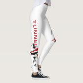 任意の文字でカスタマイズ可能なスポーツのレギンス レギンス (右)