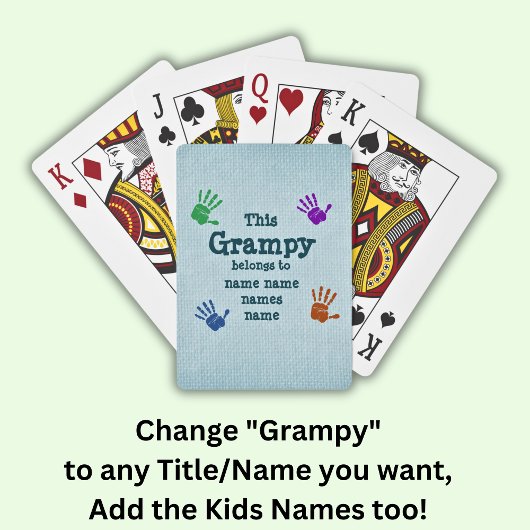 任意の文字の変更 – この文法書は次の項目に属する トランプ