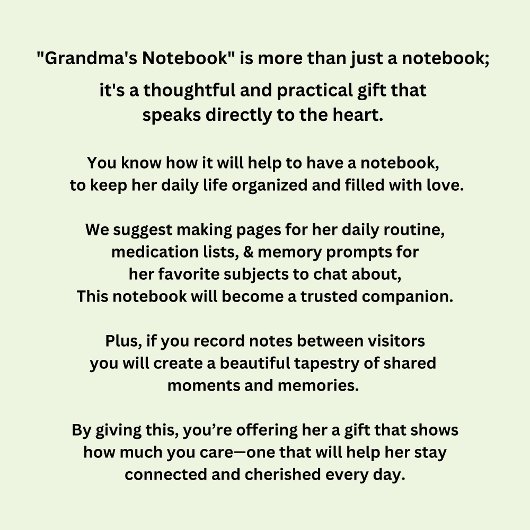 任意の文字の変更 – 祖母の認知症ノートブック ノートブック