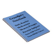 任意の文字の変更 – 祖父の認知症ノートブック ノートブック (右側)