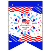 任意の文字の変更USAフラグ独立記念日National バンティングフラッグ (第1の旗)