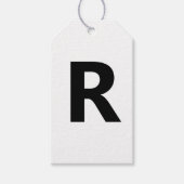 任意の文字を選択 | フォント: Open Sanコンデンスドはっきりした ギフトタグ (正面)