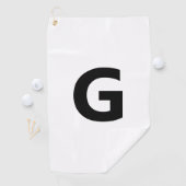 任意の文字を選択 | フォント: Open Sanコンデンスドはっきりした ゴルフタオル (インサイチュ)