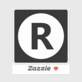 任意の文字を選択 | フォント: Open Sanコンデンスドはっきりした シール (シート)