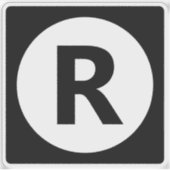 任意の文字を選択 | フォント: Open Sanコンデンスドはっきりした シール (正面)