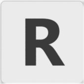 任意の文字を選択 | フォント: Open Sanコンデンスドはっきりした シール (正面)