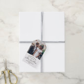 任意の文字シンプル2写真New Mr.そしてミセス ギフトタグ (より糸付き)