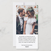 任意の文字シンプル2写真New Mr.そしてミセス シーズンカード (裏面)