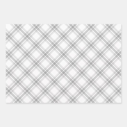 任意の文字タイポグラフィウッドプレイドファームハウスクリスマス ラッピングペーパーシート (正面2)