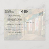 任意の文字ビジネスプロモーション2フォトホリデー 案内ポストカード (裏面)