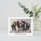 任意の文字ビジネスプロモーション2フォトホリデー 案内ポストカード (スタンド正面)