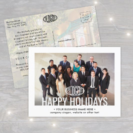 任意の文字ビジネスプロモーション2フォトホリデー 案内ポストカード