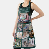 任意の文字ファミリーフォトコラージンググリッドグランマグリーン エプロン (インサイチュ)