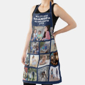 任意の文字フォトコラージョ最高のンパエバーネイビーブルー エプロン (インサイチュ)