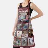 任意の文字家族の写真コラージグランパブルゴーニュ赤 エプロン (インサイチュ)