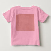 任意の文字祖母が孫ボホ大好き変更 ベビーTシャツ (裏面)