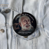 任意の文字葬儀/メモリアルフォトトリビュートボタン 缶バッジ (インサイチュ)