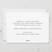 任意の文字1写真We Wish You A Merry Christmas シーズンカード (裏面)