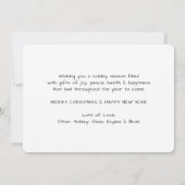 任意の文字1写真We Wish You A Merry Christmas シーズンカード (裏面)