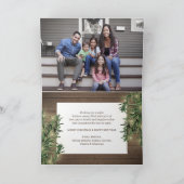 任意の文字11写真とキャプション木材、松&ライト シーズンカード (内部)