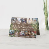 任意の文字11写真とキャプション木材、松&ライト シーズンカード (正面)