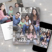 任意の文字2フォトシンプルブラシスクリプトオーバーレイ シーズンカード