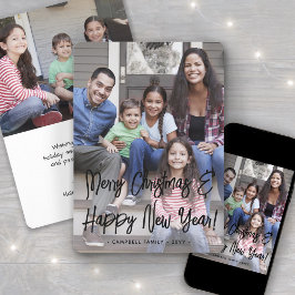 任意の文字2フォトシンプルブラシスクリプトオーバーレイ シーズンカード