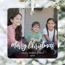 任意の文字2フォトトレンディーブラシ付き白いスクリプト