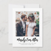 任意の文字2写真シンプルのスクリプトを楽しく後 シーズンカード (正面)