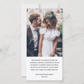 任意の文字2写真新しいMr.とミセス・ニューライヴァーズ・バーガンディ シーズンカード (裏面)