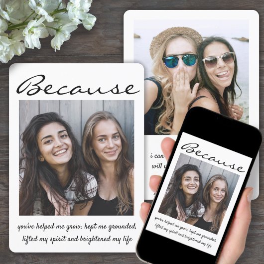 任意の文字2 Photo Bridesmaidメイド・オブ・オーナー（花嫁付き添い人）提案 招待状