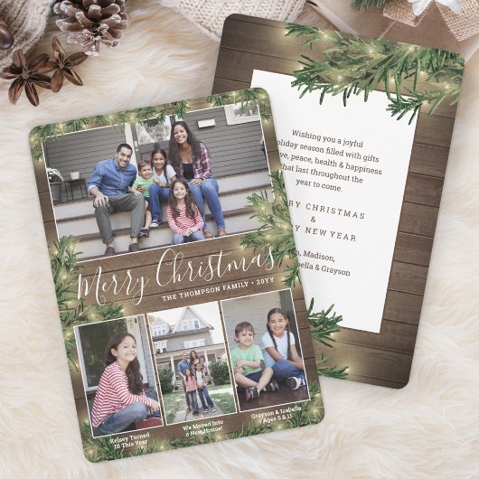 任意の文字4の写真とキャプション・ウッド、松&ライト シーズンカード