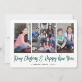 任意の文字4シンプルフォトタイポグラフィ シーズンカード (正面)