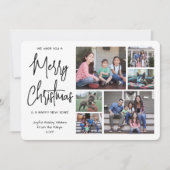 任意の文字6 Photo We Wish You A Merry Christmas シーズンカード (正面)