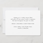 任意の文字6 Photo We Wish You A Merry Christmas シーズンカード (裏面)